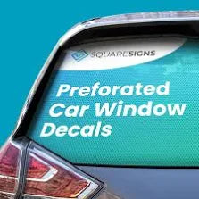 Custom Perforated Window Vinyl | Full Color HD Print